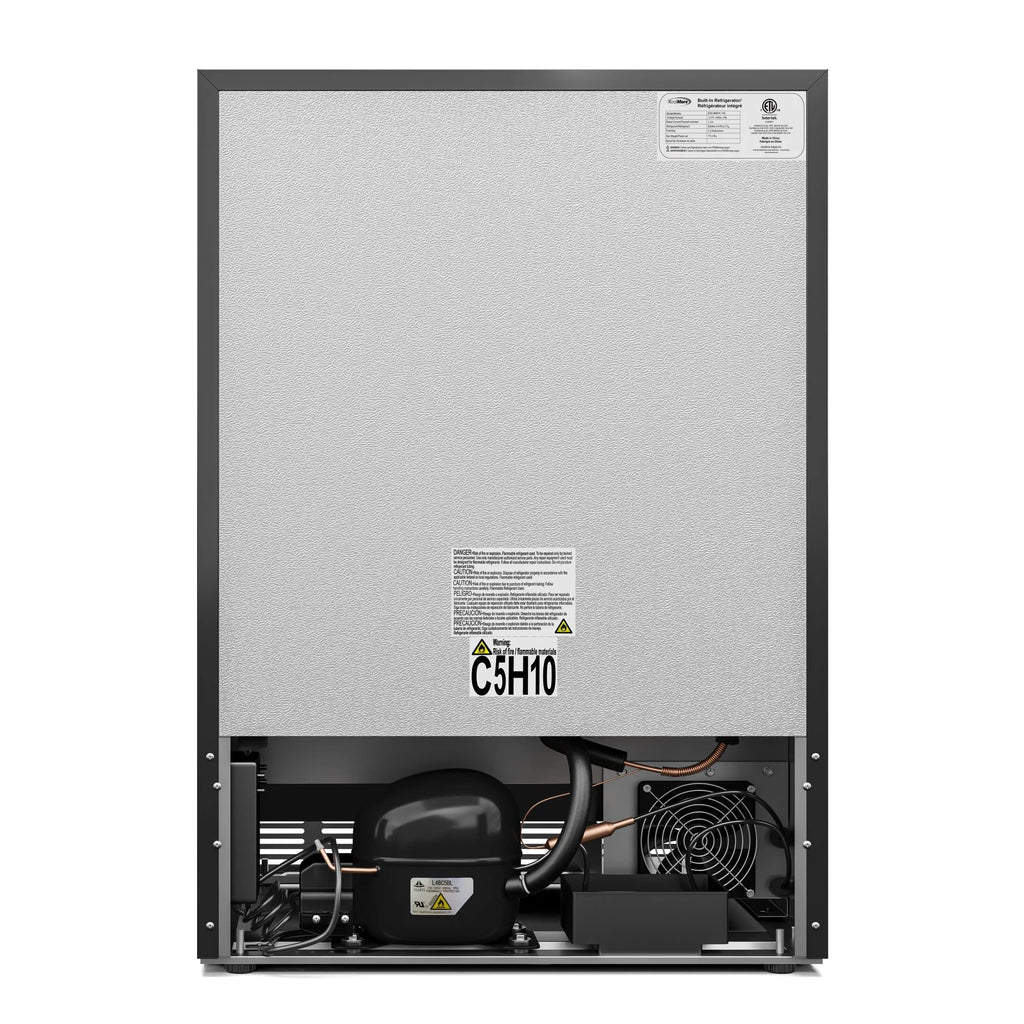 KoolMore 23.4 in. Stainless Steel, Solid-Door Built-In Refrigerator and Beverage Cooler, 5 Cu. ft.