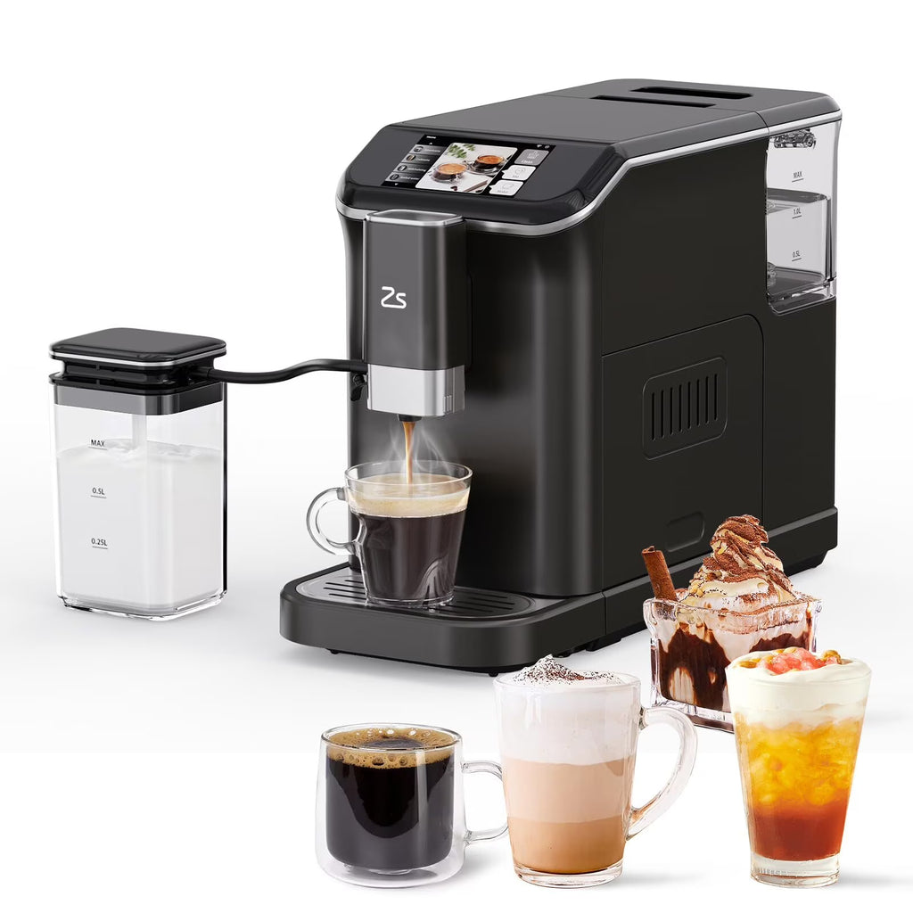 Soonbuy Fully Automatic Espresso Machine 20 Bar, With Milk Frother Steam Wand,Gold