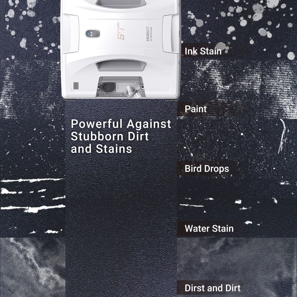 HOBOT S7 Pro Dual Mop Polish Hand Wiping Tec Window Cleaning Robot, App & Remote Control