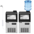 ROVSUN Ice Maker Machine 90 lbs/24H Capacity Freestanding & Countertop, Stainless Steel
