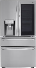 Lg Lrmvs3006 36" Wide 29.5 Cu. Ft. Energy Star Rated French Door Refrigerator - PrintProof