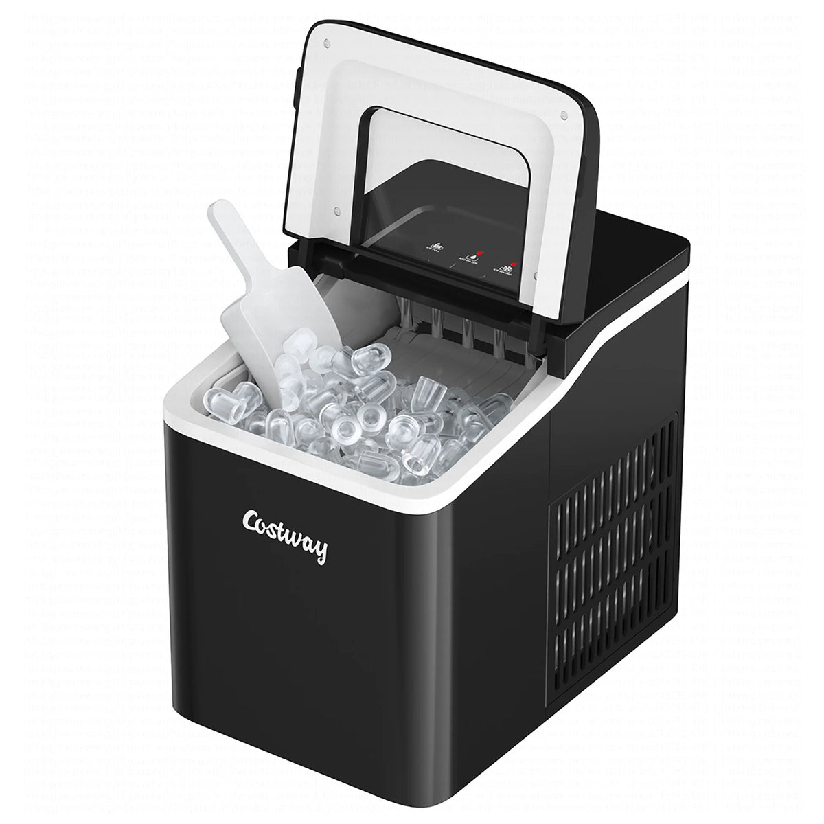 Costway Portable Ice Maker Machine Countertop 26Lbs/24H Self-cleaning w/ Scoop Green