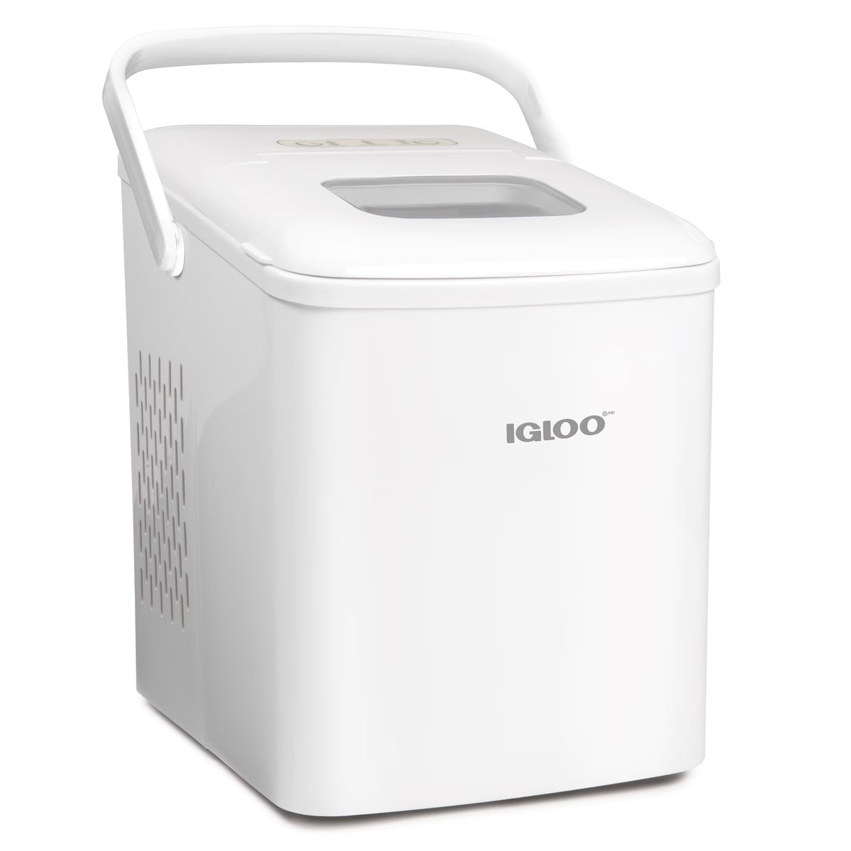 Igloo Handled Automatic Ice Machine Self Cleaning Countertop Ice Maker with Scoop, Aqua