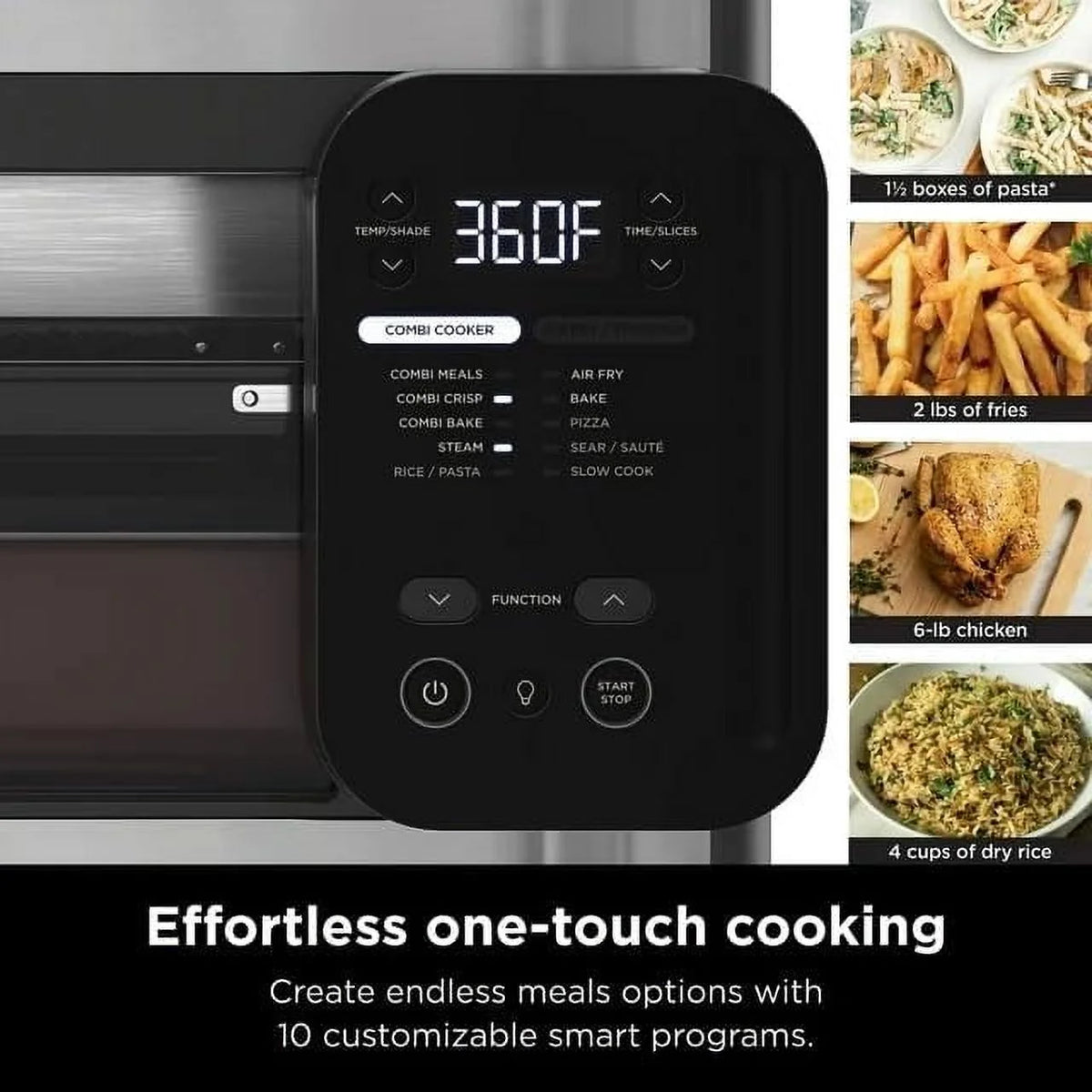 Restored Ninja Combi All-in-One Multicooker, Oven, & Air Fryer, 10-in-1 Functions, Stainless Steel, (Refurbished)