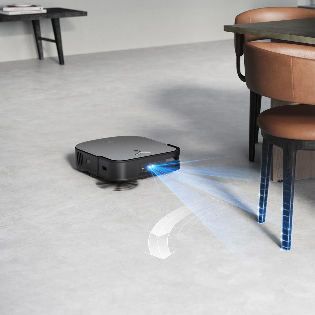 ECOVACS DEEBOT X2 OMNI Robot Vacuum and Spinning Mop with Automatic Mop Lifting and Cleaning Station, Self-Emptying, Smart Mapping, Wi-Fi Connected, LIDAR Navigation, Mop Combo, Pet Hair