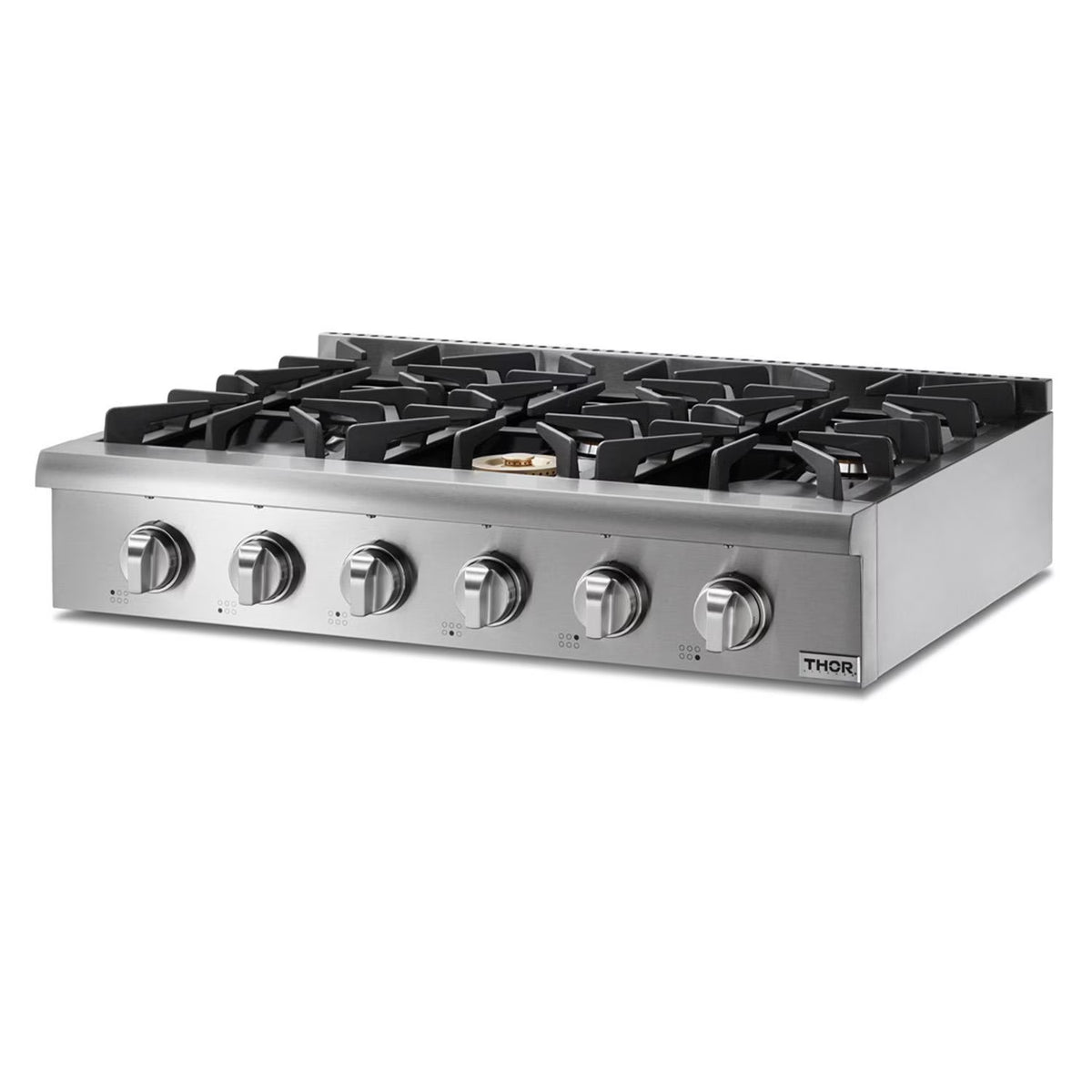 Thor Kitchen Hrt3618ulp Liquid Propane 36" Wide Built-In Gas Rangetop - Stainless Steel