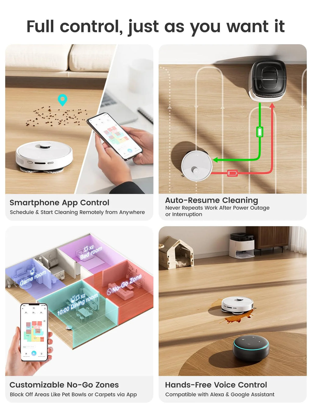 Lefant M3 Robot Vacuum and Mop, 12,000Pa Suction, All-in-One Base Station, Anti-Tangle Brushes & Dual Spinning Mop, 113��F Hot Water Auto Mop Washing & Cool Air Drying, Self-Emptying & Refilling