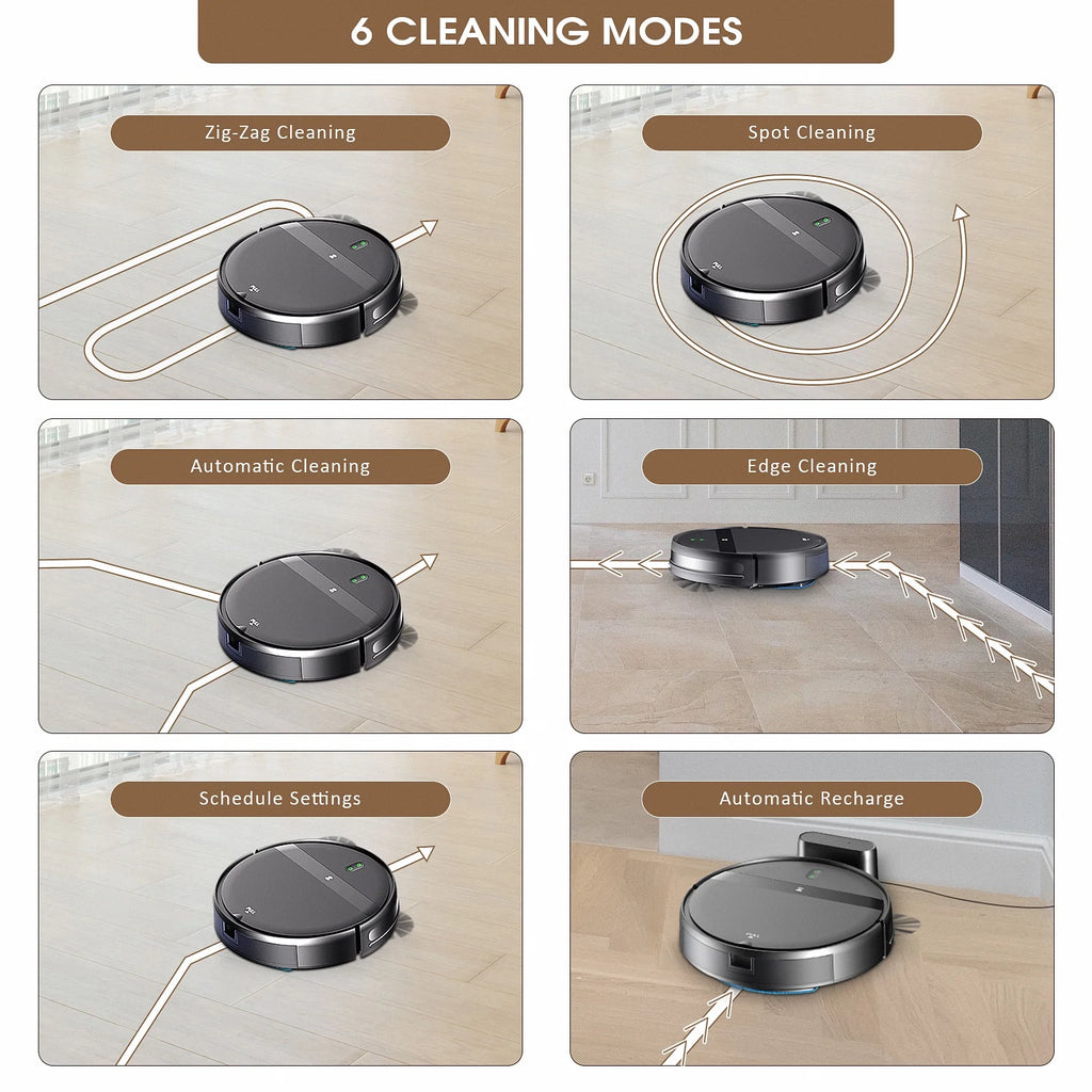 ROBOEVO Robot Vacuum Cleaner G20 Vacuum and Mop Combo for Pet Hair Hard Floor, Wifi/Alexa Control