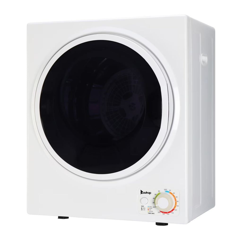 ZOKOP GYM25-78 Compact Portable Clothes Dryer, 1.6 cu ft Stainless Steel Drum, Mechanical Control, ETL Certified - Ideal for Small Apartments and RVs