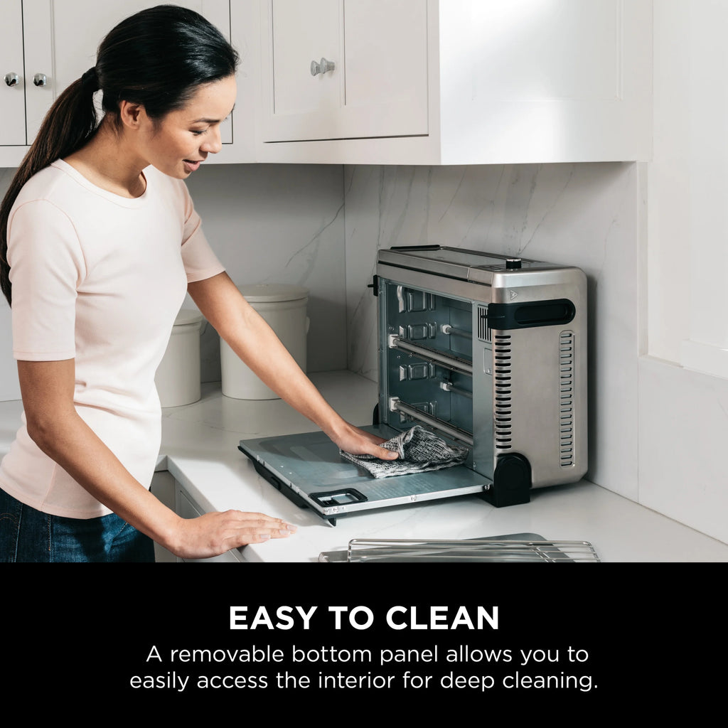 The Ninja? Foodi? Digital Air Fry Oven, Convection Oven, Toaster, Air Fryer, Flip-Away for Storage, 1800 watts, Stainless Steel, SP100