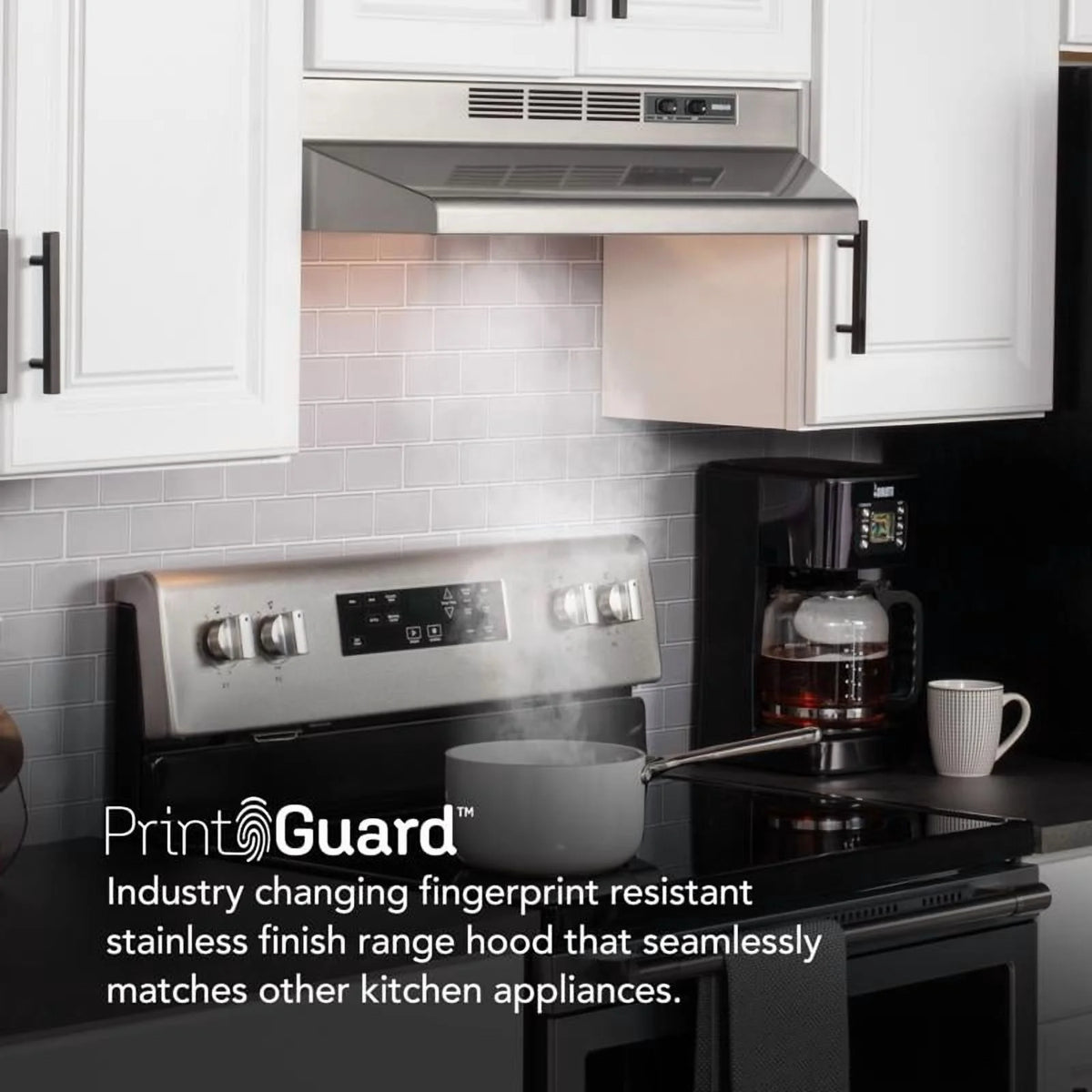 Broan 24 Inch Stainless Steel ADA Capable Non Ducted Under Cabinet Range Hood