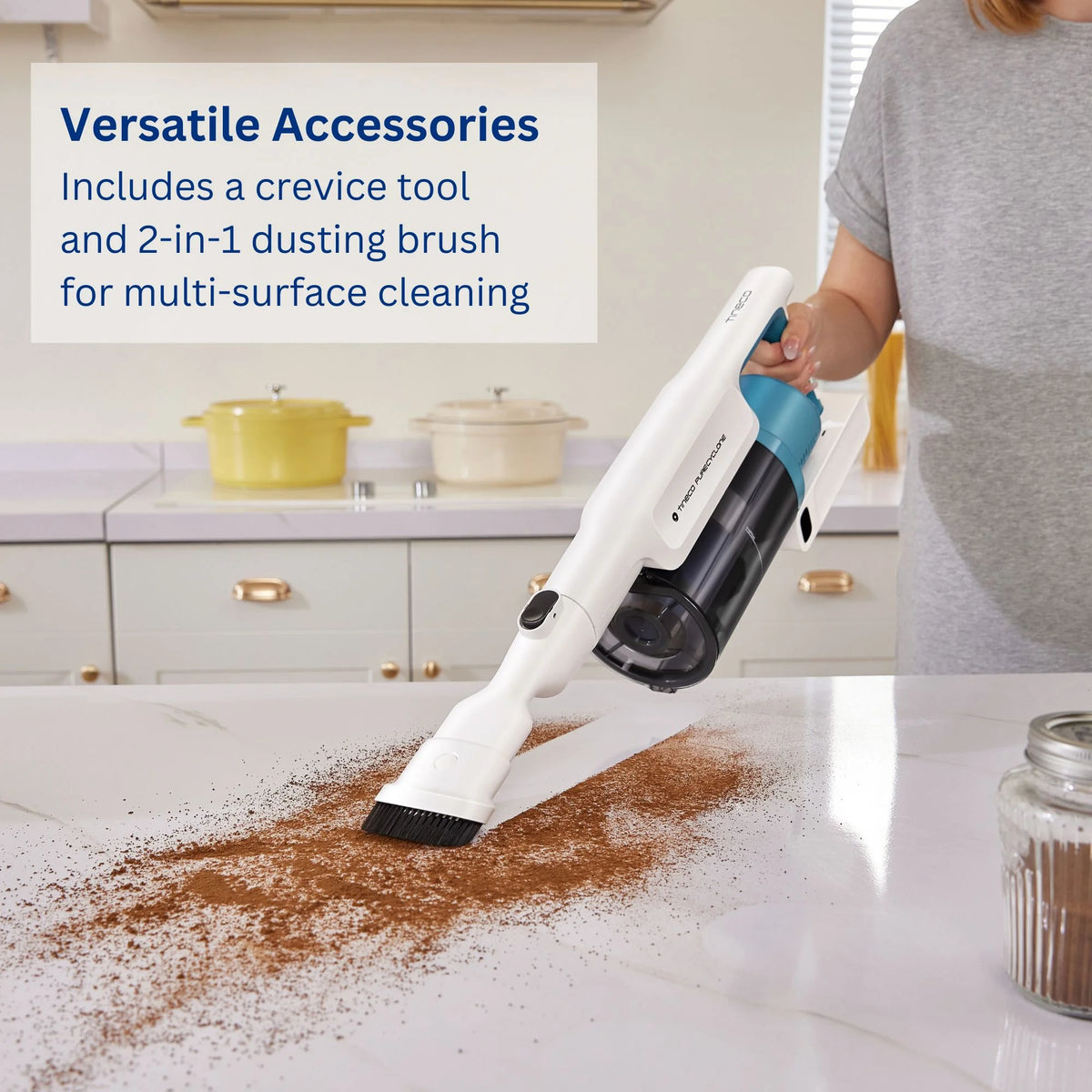 Tineco GO Cordless Stick Vacuum, 40 min Run Time - Teal (GO201)