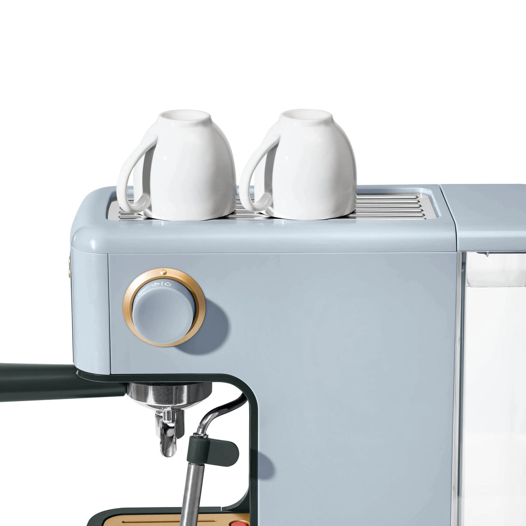 Beautiful Slim Espresso Machine with 20-Bar Pressure, Black Sesame by Drew Barrymore