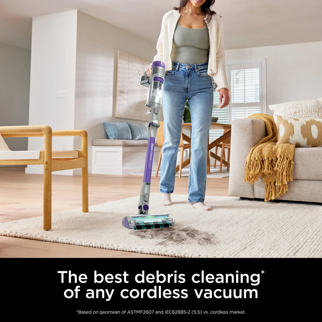 Shark PowerDetect Cordless Stick Vacuum, Multi-Surface, with DuoClean Detect Nozzle and MultiFLEX Wand, Up to 60 Mins Runtime, IP1250 Blue