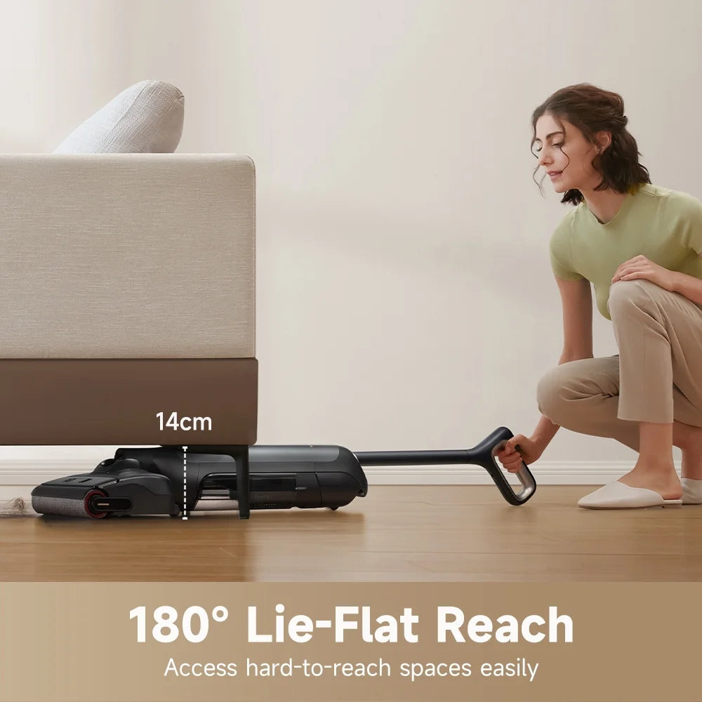 MOVA M10 Cordless Wet Dry Vacuum,Dual-Edge Self-Cleaning,18bar Suction,Zero-Tangle