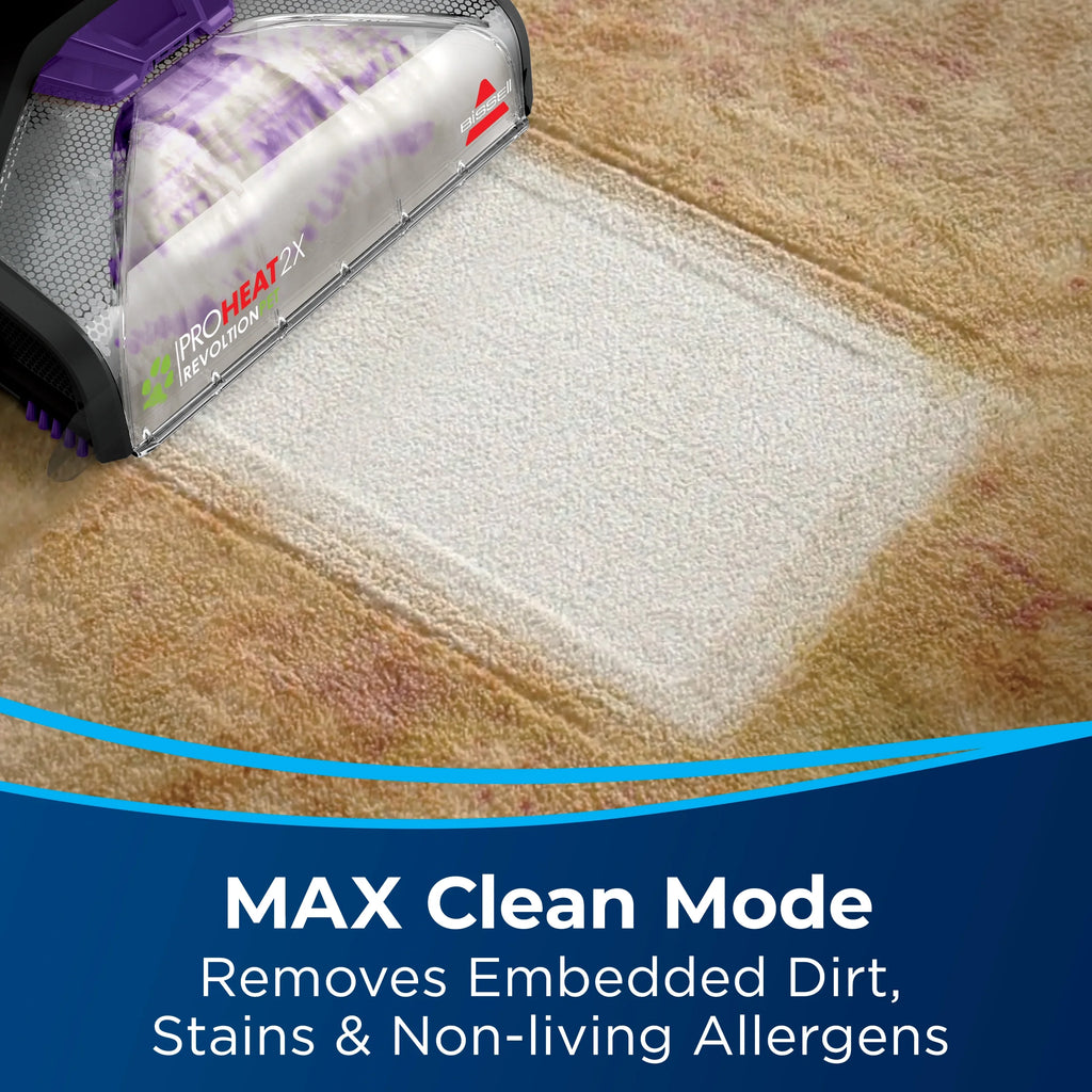 BISSELL Pro Heat 2X Revolution Pet Carpet Cleaner, 3578 & BISSELL Advanced Pro Max Clean + Protect Deep Cleaning Carpet Formula, 50 oz, 70E1