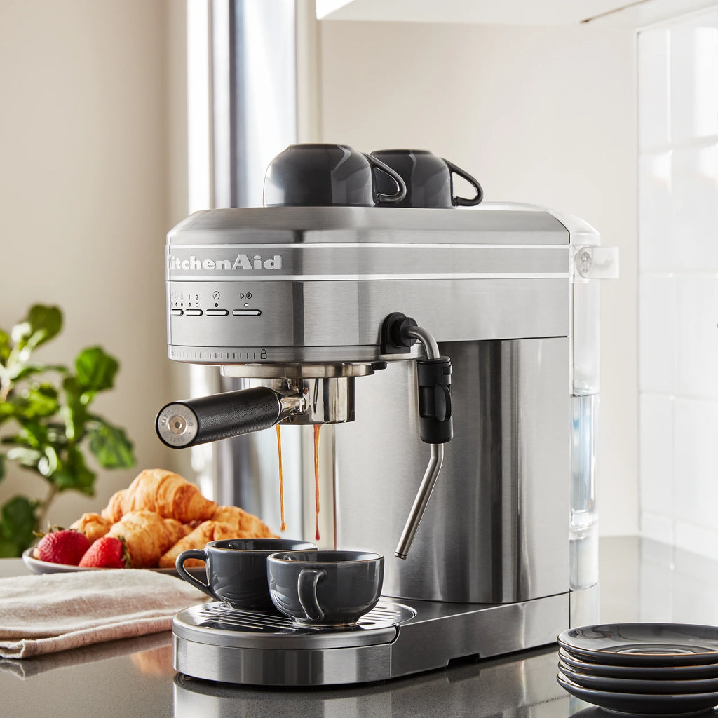 KitchenAid Metal Semi-Automatic Espresso Machine, Empire Red, KES6503