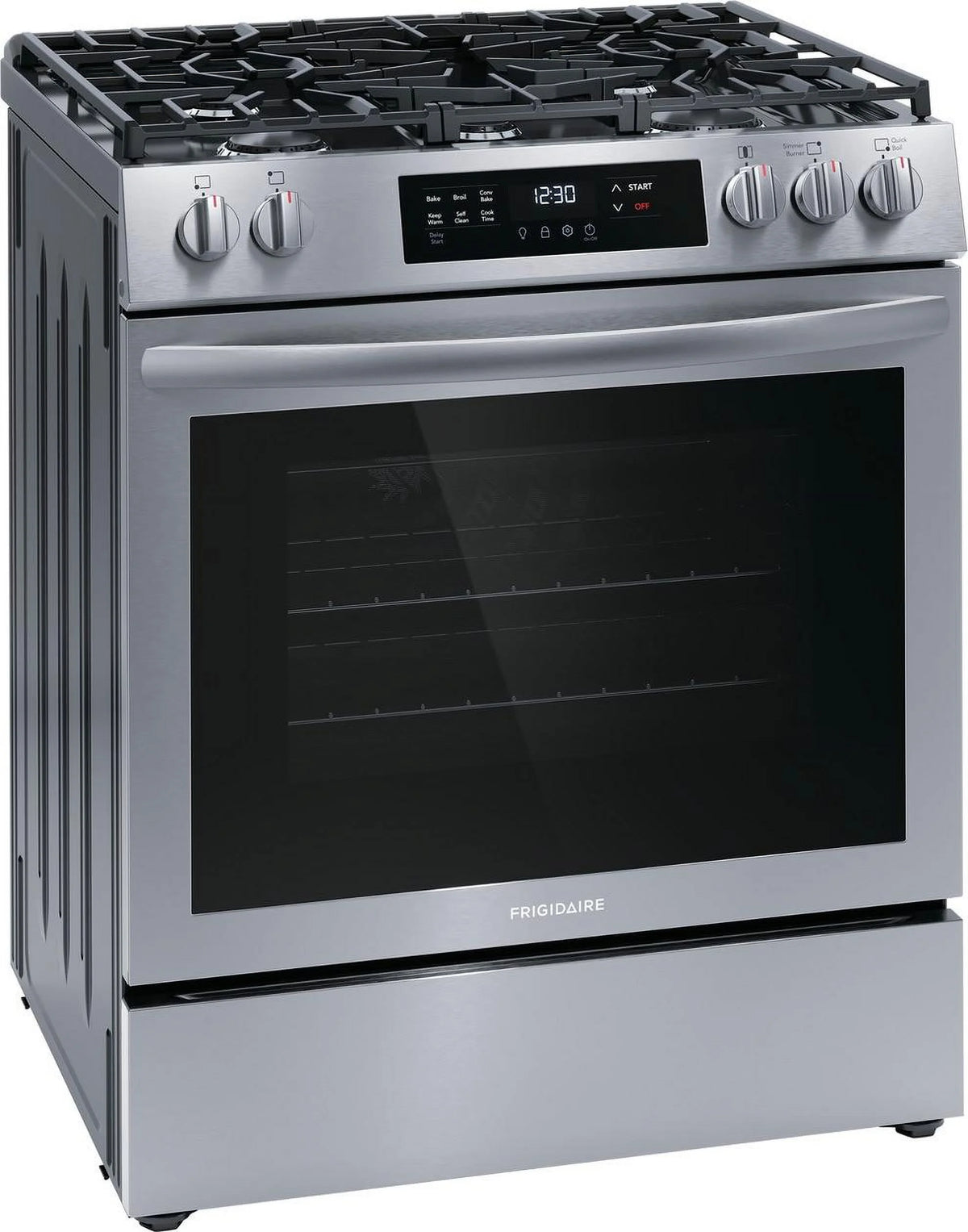 Frigidaire Fcfg3083a 30" Wide 5.1 Cu. Ft. Gas Range - Stainless Steel