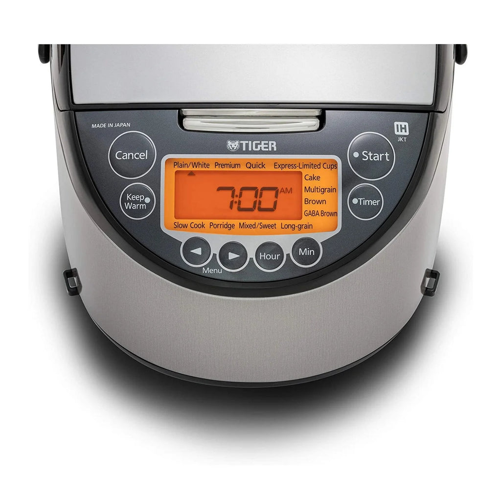 Tiger JKT-D18U 10-Cup Induction Heating Rice Cooker with Washing Bowl, Spoon and Measuring Spoons