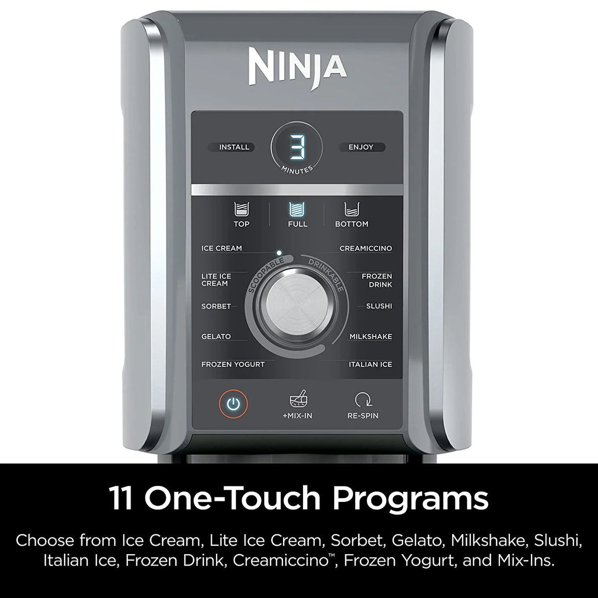 Restored Ninja CREAMi Deluxe 11-in-1 XL Ice Cream Maker, Silver (NC501) (Refurbished)