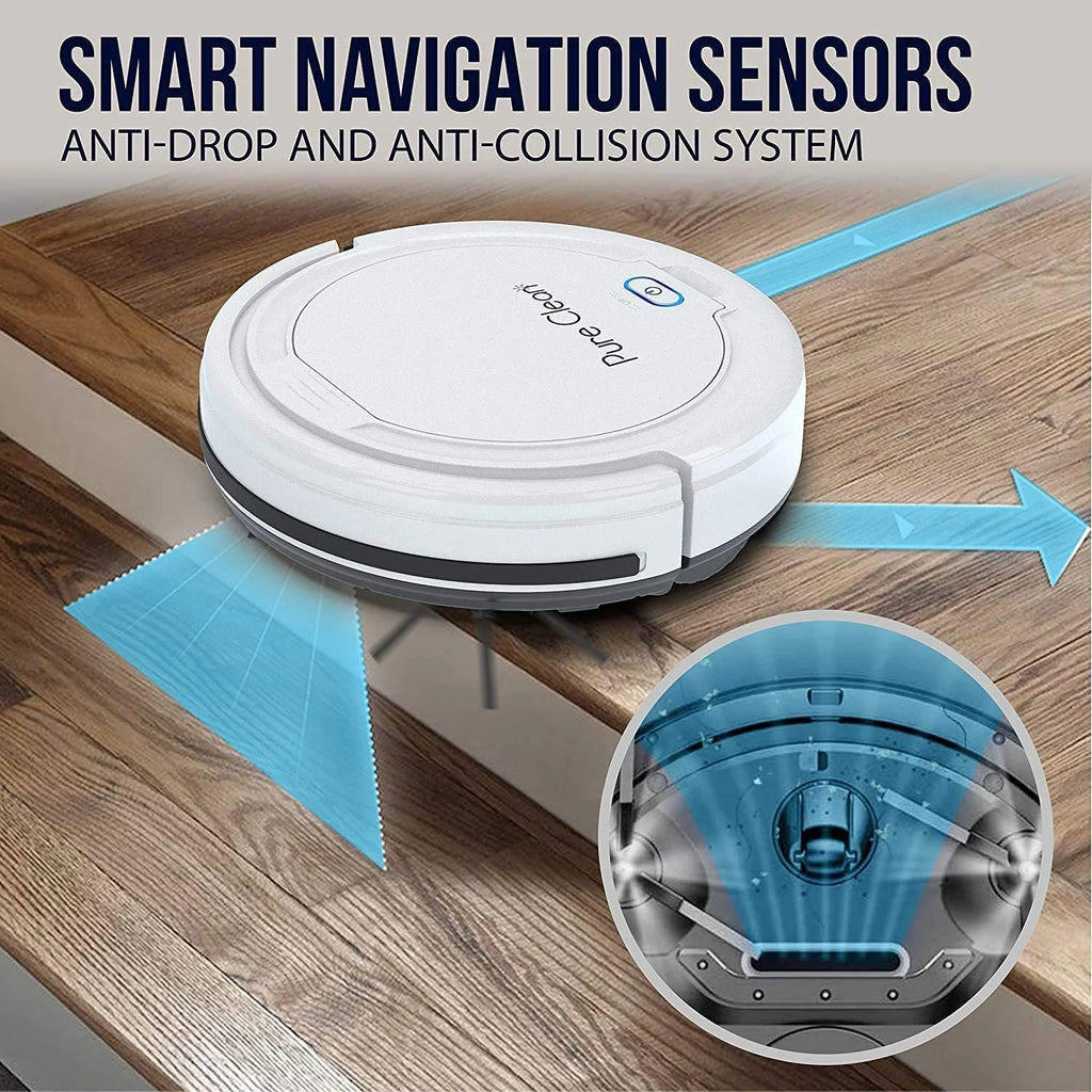Pure Clean PUCRC25PLUS - Pure Clean Smart Vacuum Cleaner - Automatic Robot Cleaning Vacuum