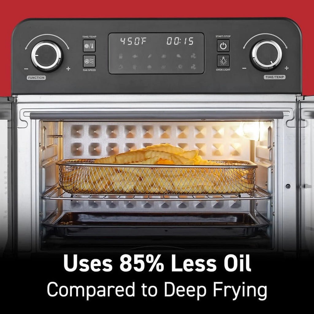 Elite Cuisine French Door 23 L Air Fryer Oven, Black