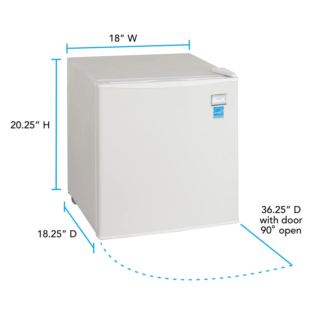 Avanti 1.7?cu. ft.?Compact Refrigerator, in Stainless Steel (AR17T3S)