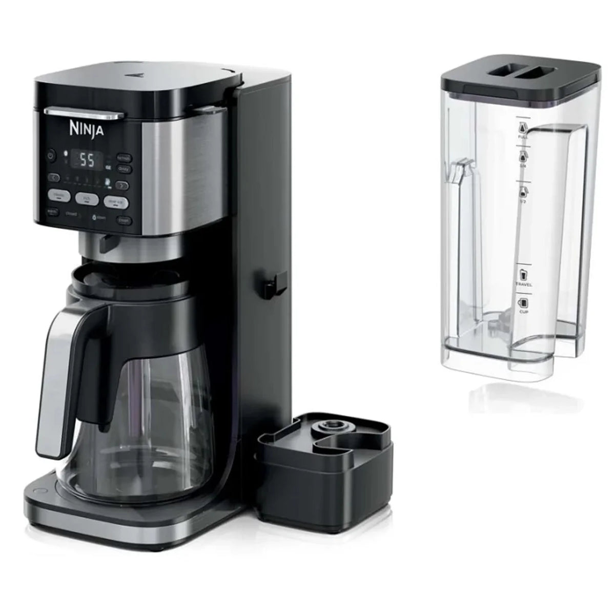 Restored Ninja CFP101 DualBrew Hot & Iced Coffee Maker, Black -Bundle with 2 Year Enhanced Protection Pack (Refurbished)