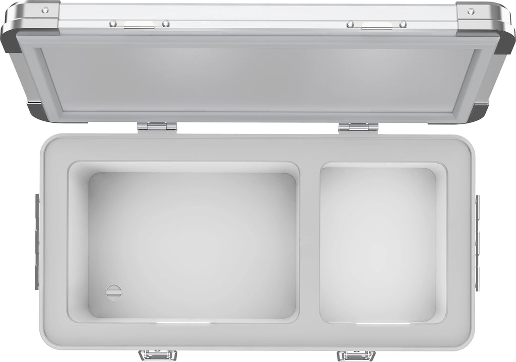 APL35 Aluminum Dual Zone 37QT Portable Refrigerator Silver
