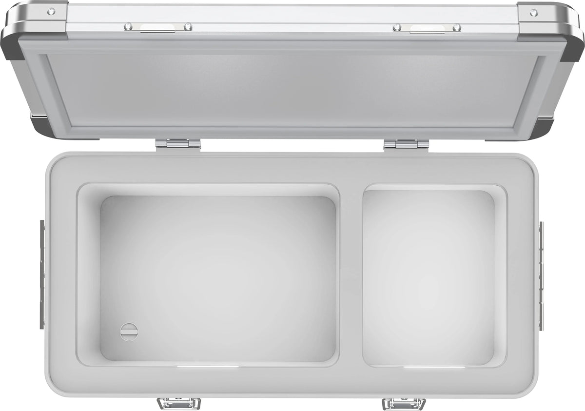 APL35 Aluminum Dual Zone 37QT Portable Refrigerator Silver