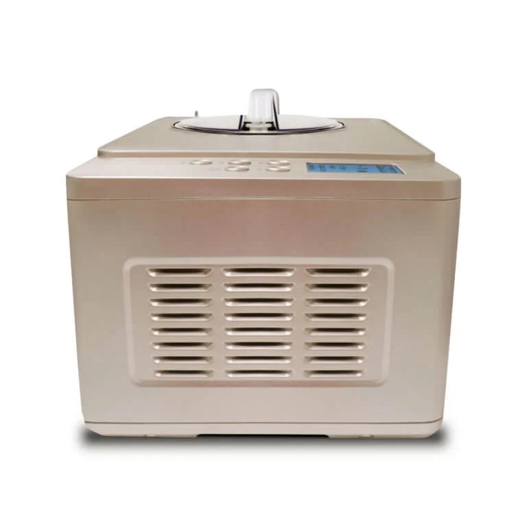 Whynter ICM-220CGY 2 Quart Capacity Automatic Compressor Ice Cream Maker & Yogurt Function with Stainless Steel Bowl in Champagne Gold