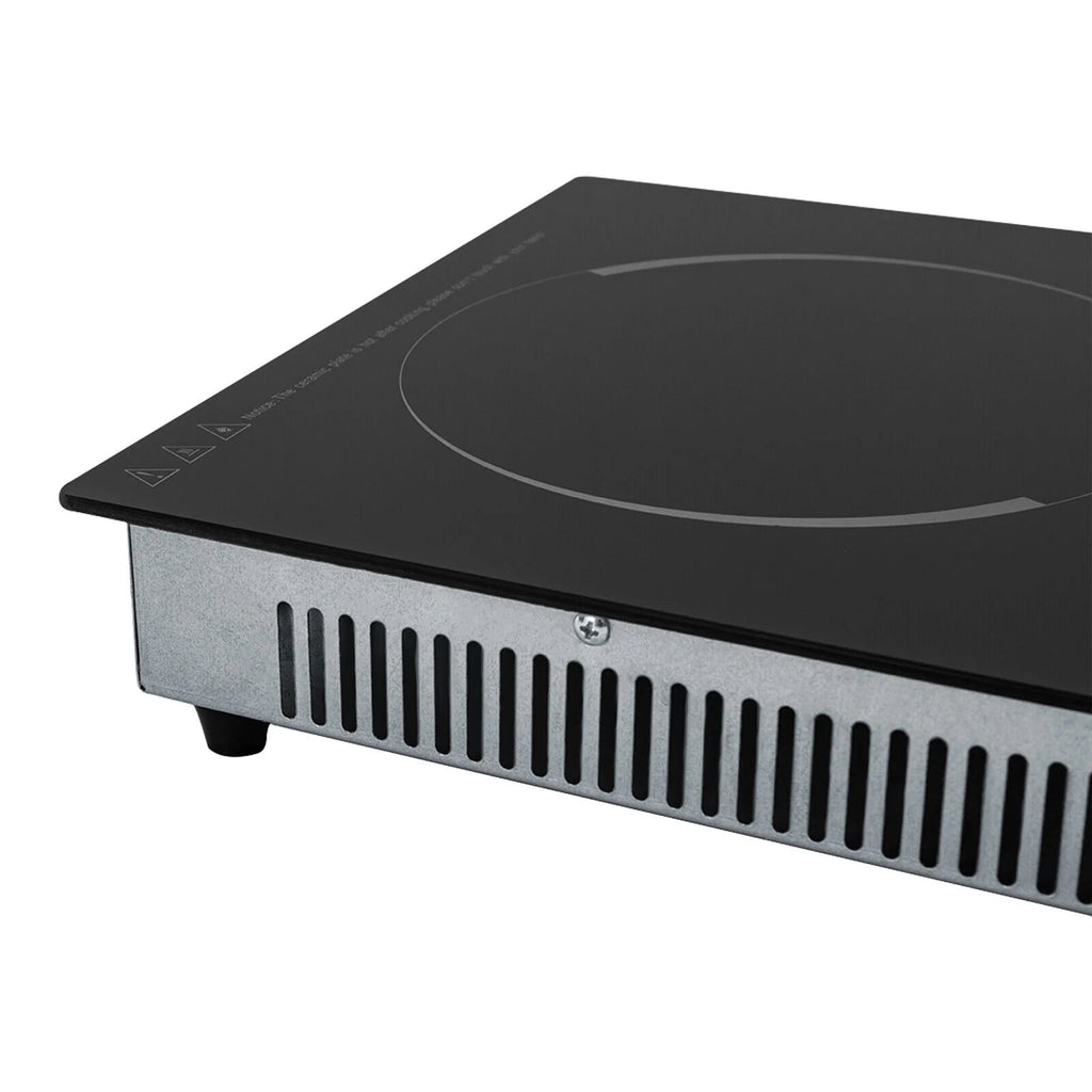 Miumaeov Commercial Electric Ceramic Cooktop 2 Burners Cooking Stove Touch Control Cooker 1500W 140-482?��F