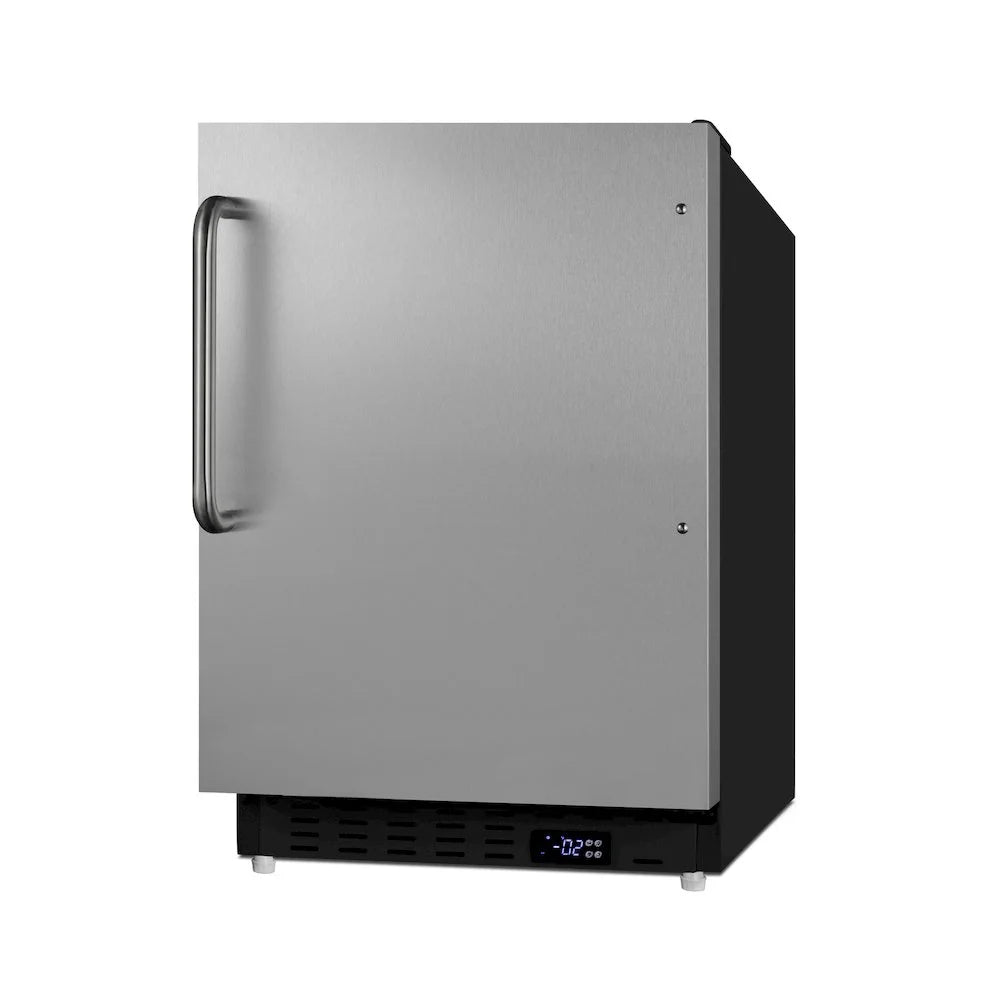 ADA compliant built-in or freestanding 20" wide manual defrost all-freezer for residential use