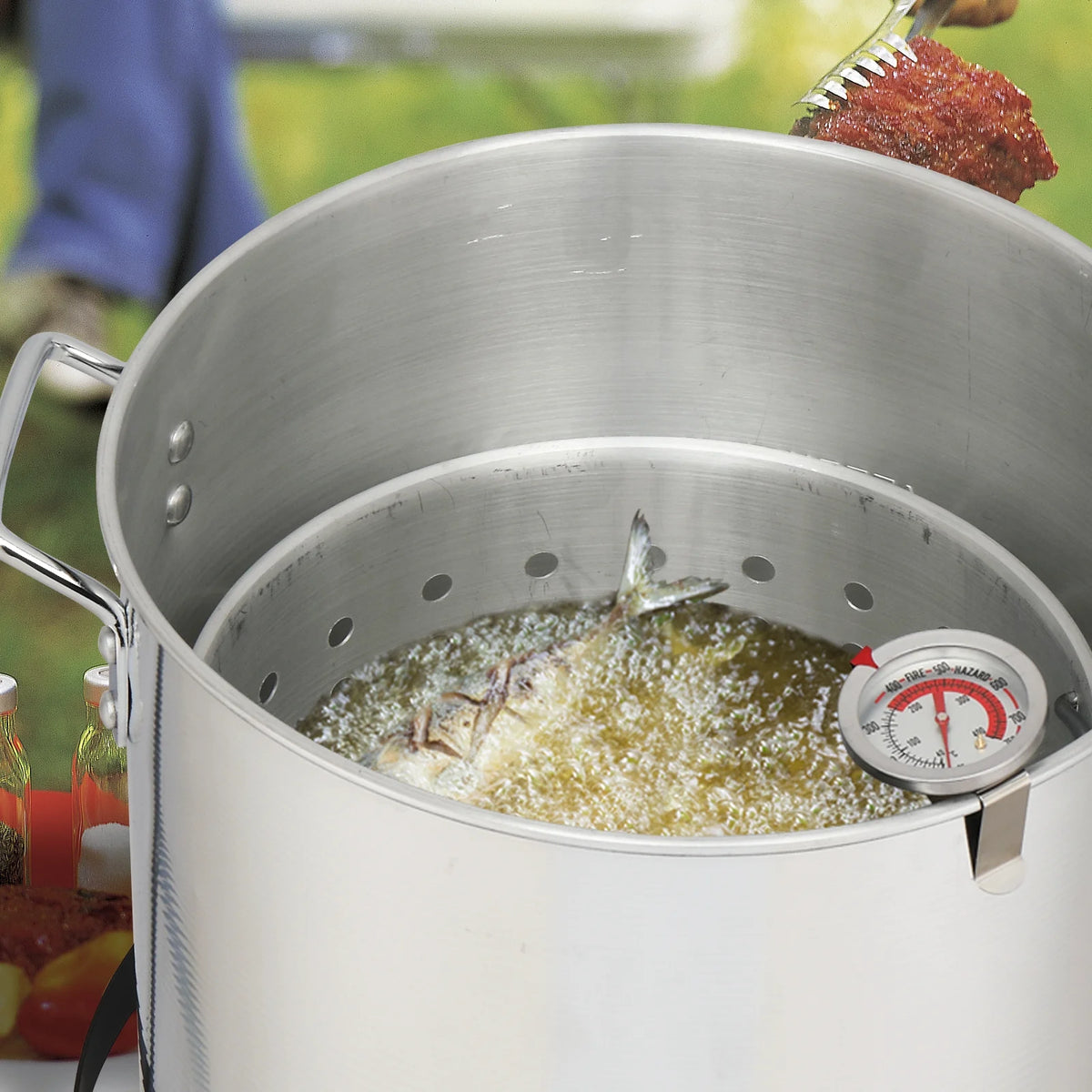 Ktaxon Propane Outdoor Fryer Kit Aluminum Frying/Boiling Turkey Fryer Pot 30QT 4 Piece Set