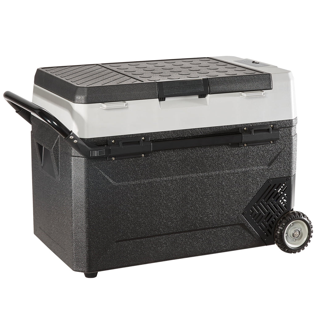 VEVOR Car Refrigerator 48Qt, Dual Zone Car Fridge Freezer12/24V DC & 110-240V AC Electric Compressor Cooler for Truck Vehicle RV