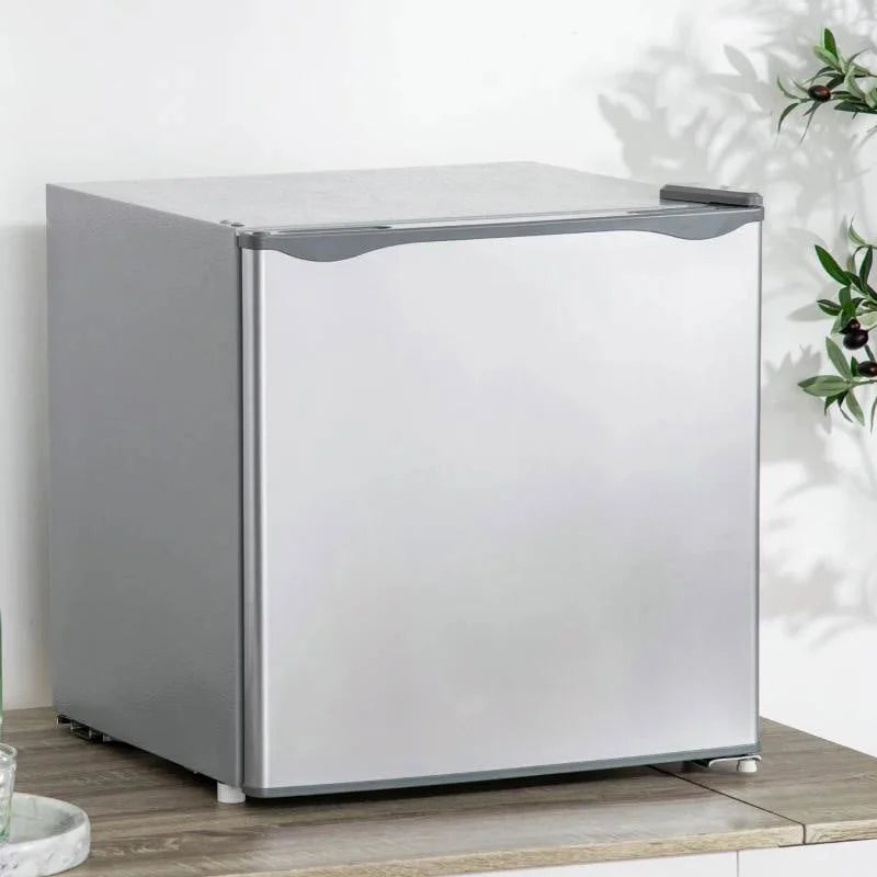 Resenkos 1.1 Cu.Ft Countertop Mini Freezer, Compact Upright Freezer with Removable Shelves, Red