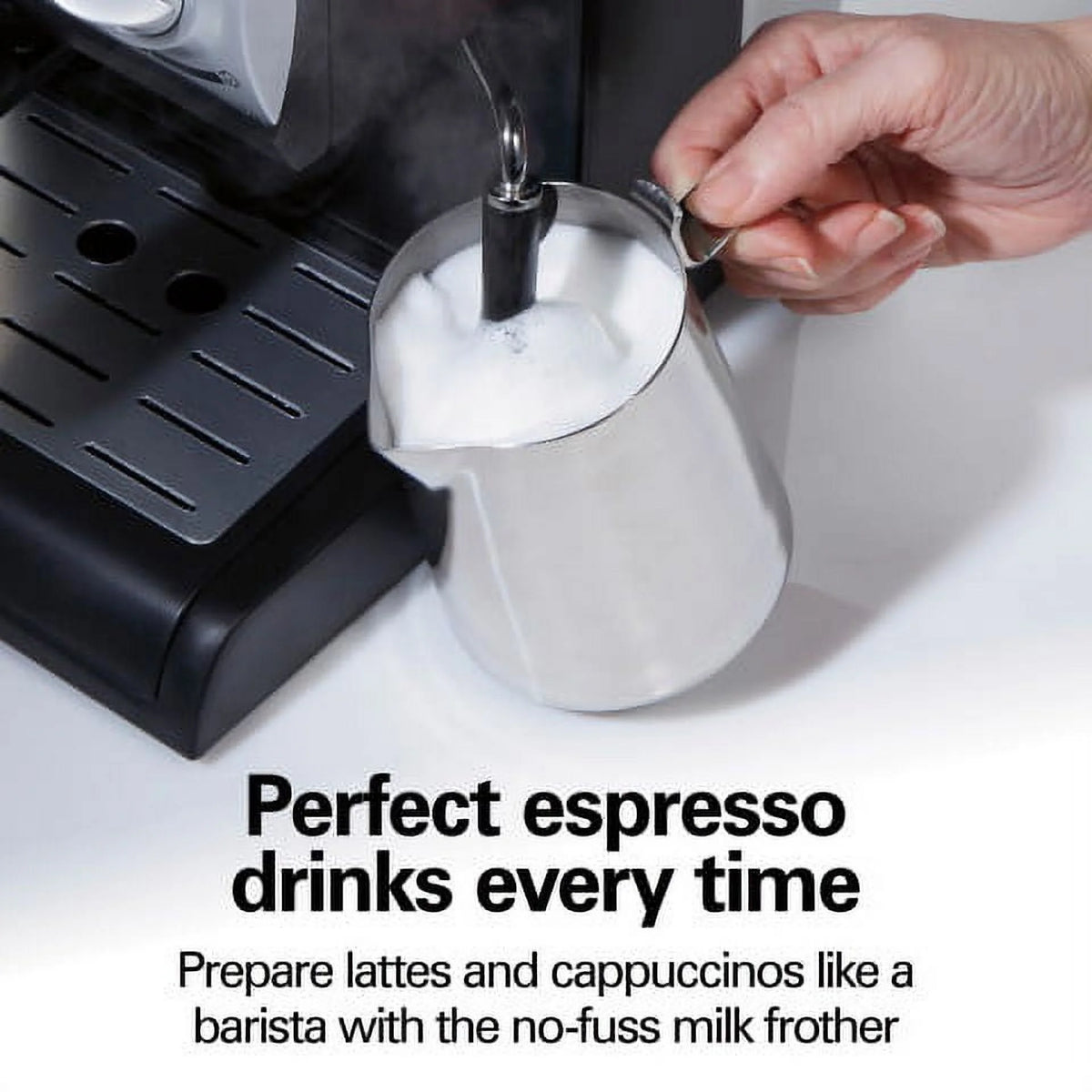 Hamilton Beach Espresso Maker, Black, 15 Bar Pump, New, 40715