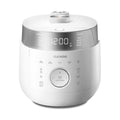 Cuckoo 10 Cup Dry Induction Heating Twin Pressure Rice Cooker with Micom Logic Tech, Nonstick Pot, Warmer, 25 Menu Modes and Voice Guide in White (CRP-LHTR1009FW)
