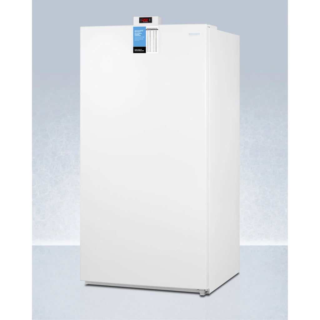 Upright 22 cu.ft. all-freezer with icemaker in white