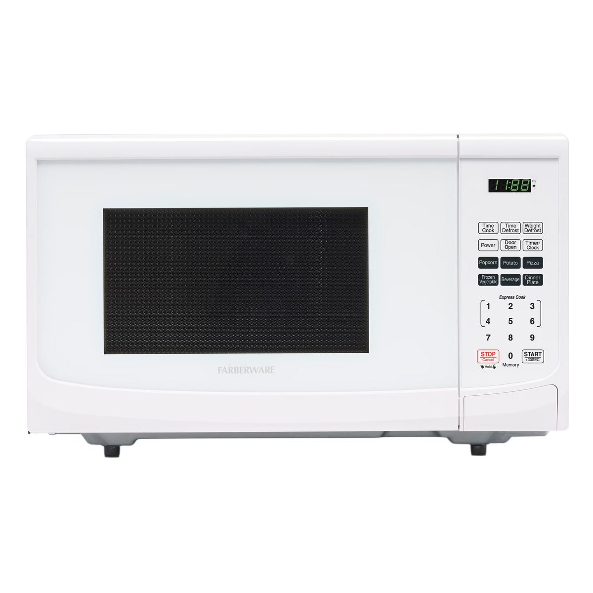 Farberware Classic 0.9 Cu. Ft 900-Watt Microwave Oven, Stainless Steel