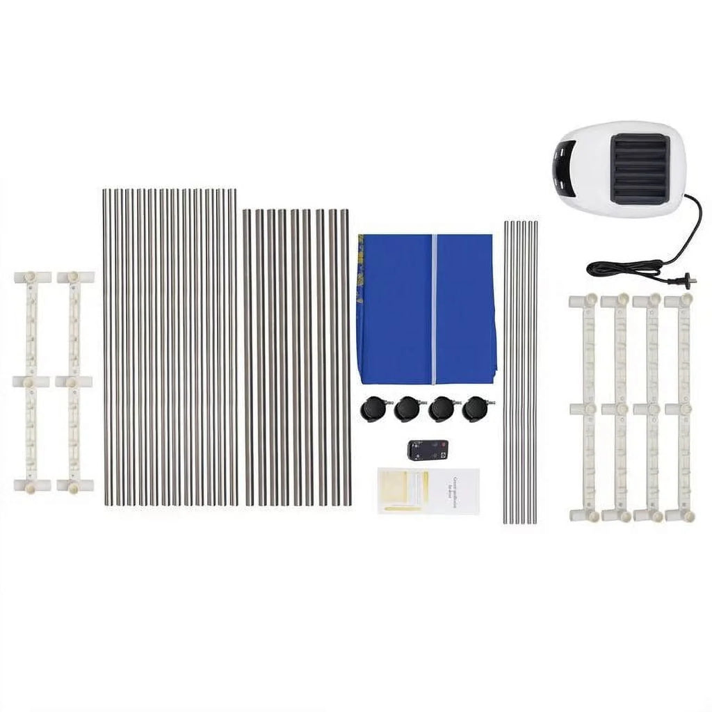 Anqidi Folding Portable Electric Clothes Dryer 2 Layer 3 Gear Timing Laundry Drying Rack + Remote 1500W