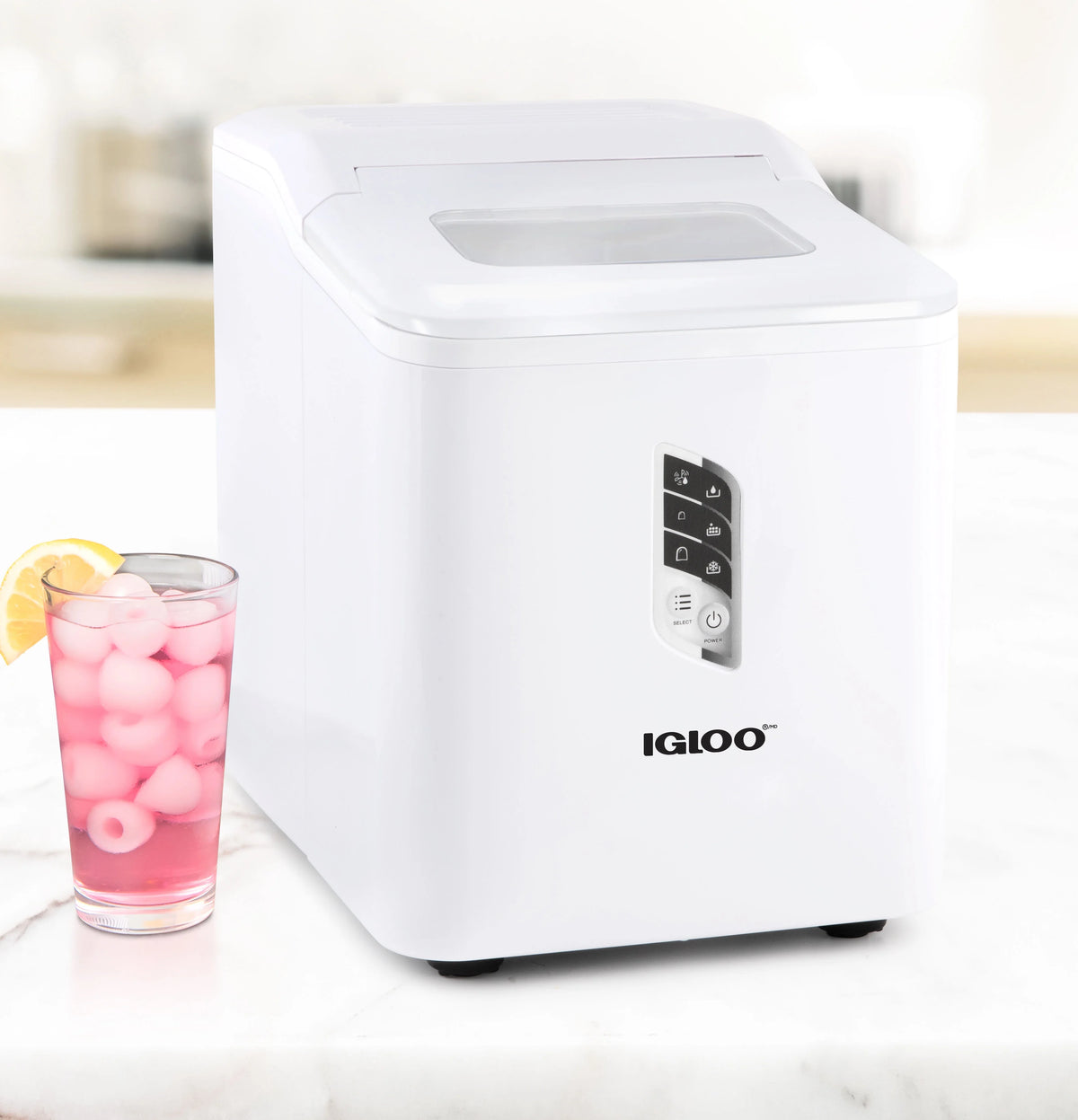 Igloo Automatic Ice Machine Self Cleaning Countertop Ice Maker for Water Bottle & Drinks, Aqua