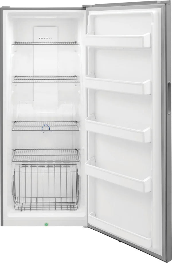 Frigidaire FFFU13F2VV 13 Cu. Ft Upright Freezer, Brushed Steel