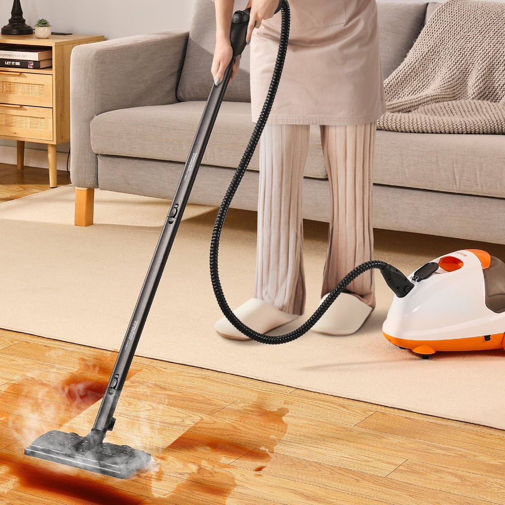 Professional 2000W Steam Cleaner Multipurpose, 51oz Tank & 27 Tools, Heavy Duty Sanitizing Steamer for Hardwood, Car Interiors, Windows, Kitchen Appliances
