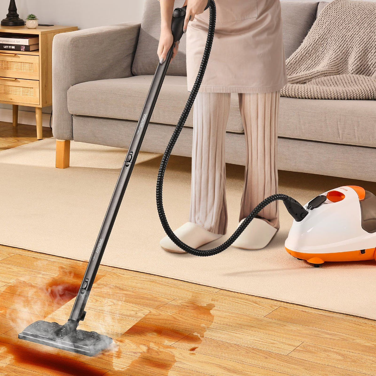Professional 2000W Steam Cleaner Multipurpose, 51oz Tank & 27 Tools, Heavy Duty Sanitizing Steamer for Hardwood, Car Interiors, Windows, Kitchen Appliances