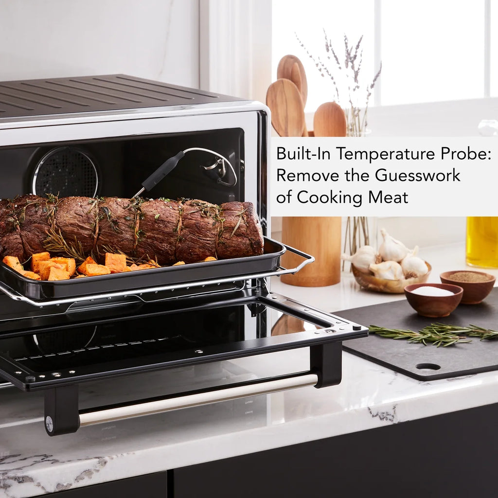 KitchenAid Dual Convection Countertop Oven with Air Fry and Temperature Probe, Black Matte, KCO224BM