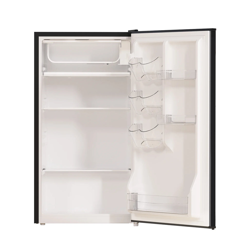 Frestec 3.2 Cu ft One Door Mini Fridge, Estar, Stainless Steel Look, New