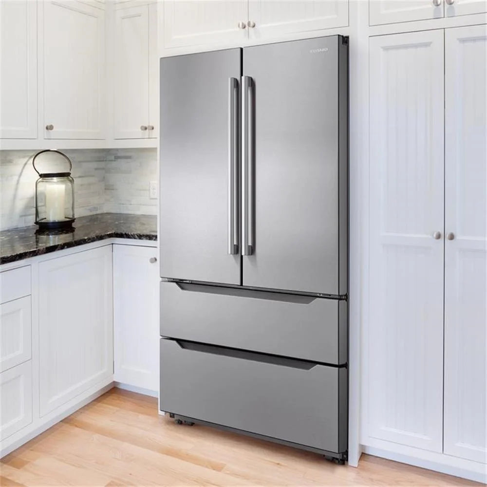 Cosmo 48" Double Oven Gas Range & Dishwasher & French Door Refrigerator Set