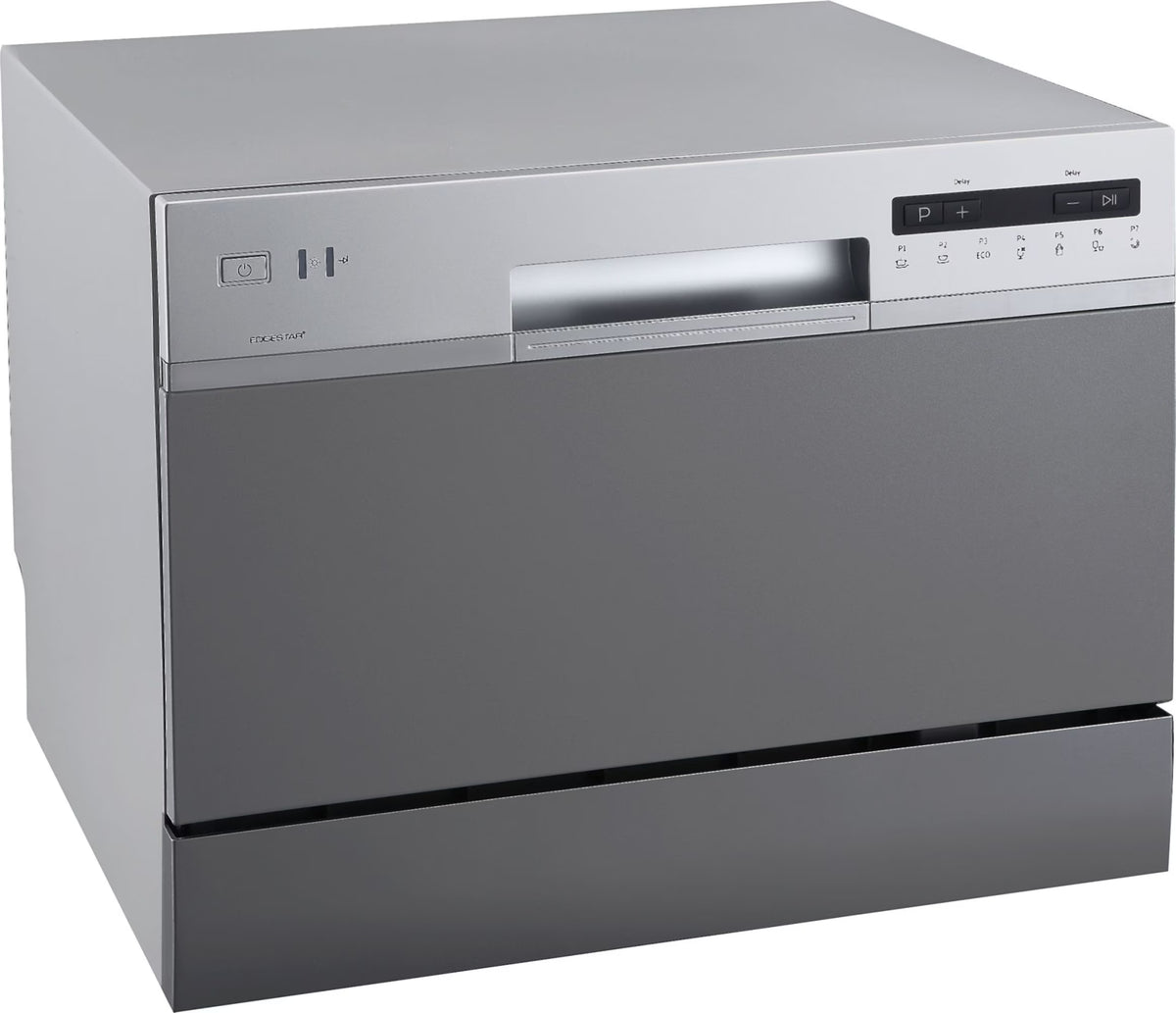 Edgestar Dwp63 21-5/8" Wide 6 Place Setting Countertop Dishwasher - Silver