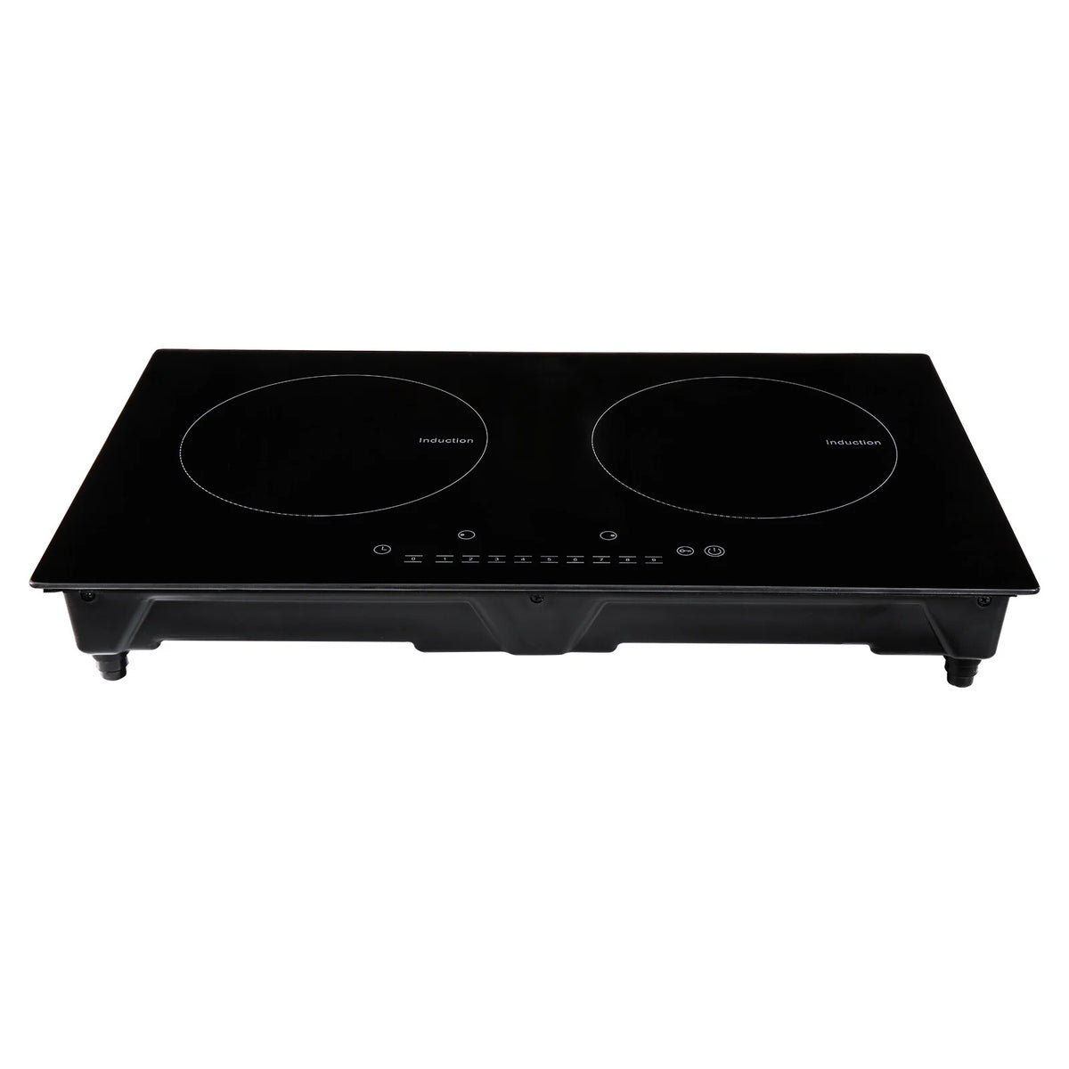 KFFKFF 2 Burners Ceramic Glass Stove Top Touch Control 24 inch Electric Cooktop
